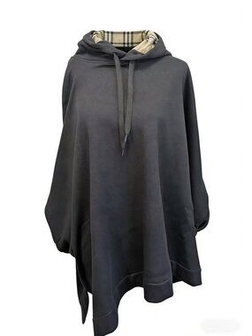 Burberry Women’s Marlee Hooded Cotton Cape Black M/L 8114401